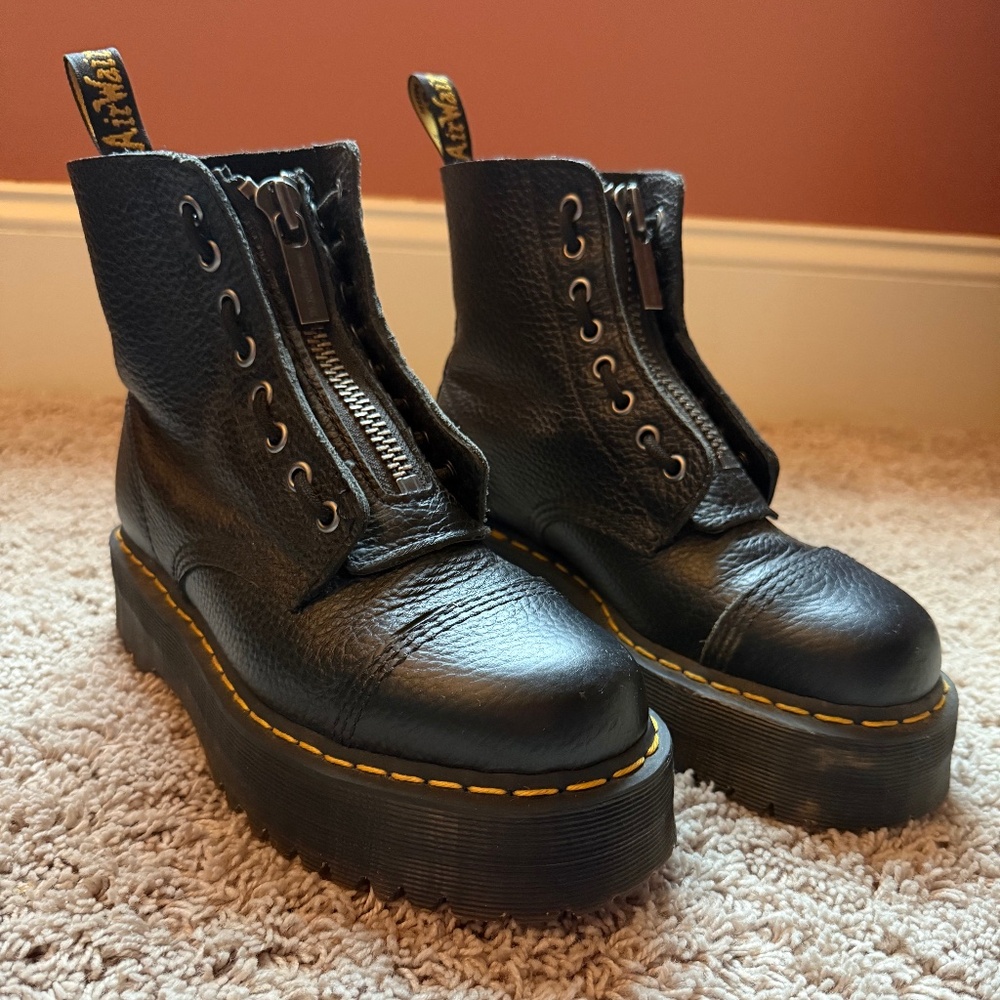 Dr. Martens Sinclair Milled Napa Leather Platform Boot